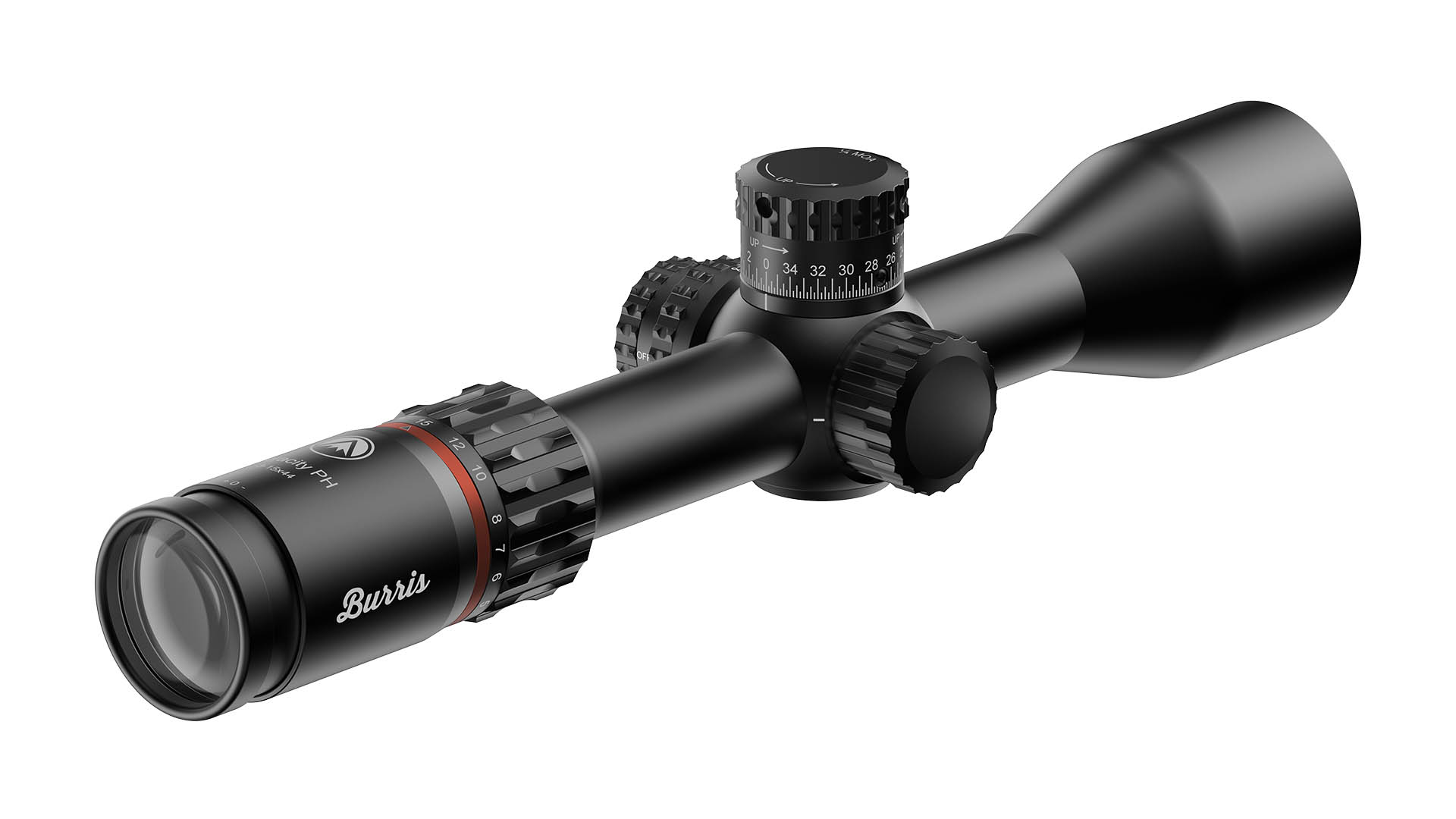 Il Veracity PH - Professional Hunter utilizza il sistema Programmable Elevation Knob: una torretta di elevazione programmabile e priva dei tradizionali click, affiancata da un display che mostra direttamente nel campo visivo informazioni quali distanza impostata, livella, correzione del vento e stato della batteria. In fotografia, la configurazione 3-15x44