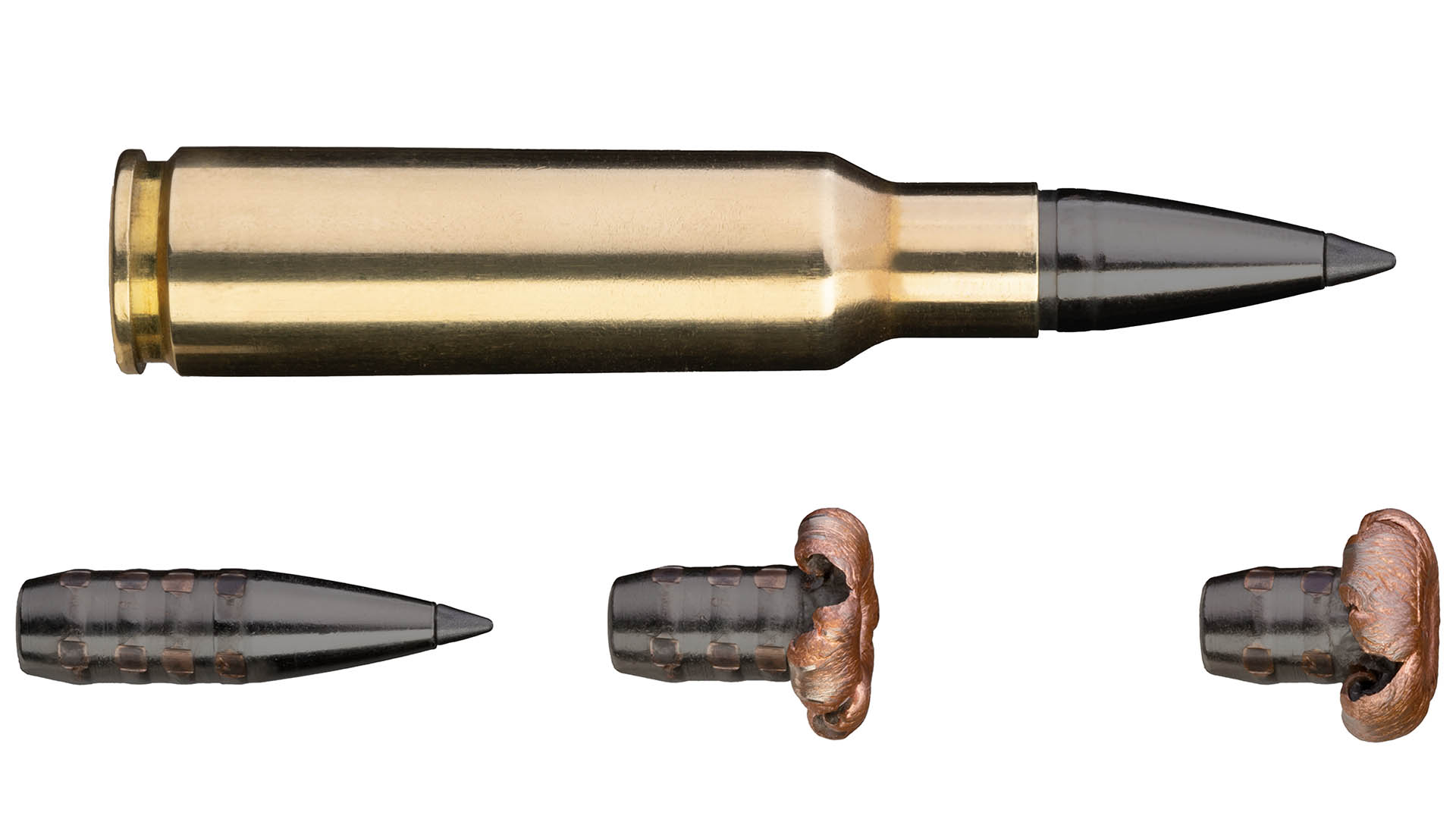La palla CDX di Blaser è una monolitica in rame dotata di corone di forzamento. Garantisce il corretto affungamento fino a oltre 400 metri