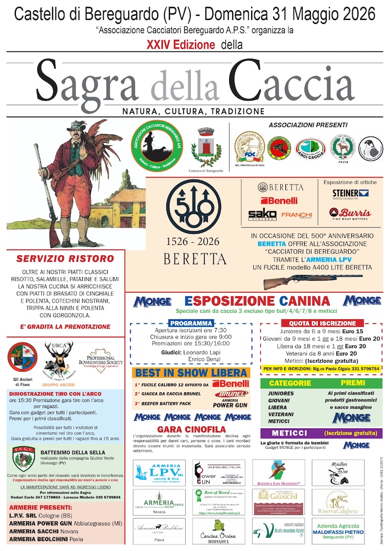 Oltre alla mostra-mercato, la Sagra della Caccia offre diversi eventi collaterali