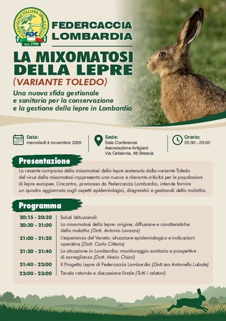 L'incontro affronterà l'origine e la diffusione della malattia con i risvolti epidemiologici sui diversi territori
