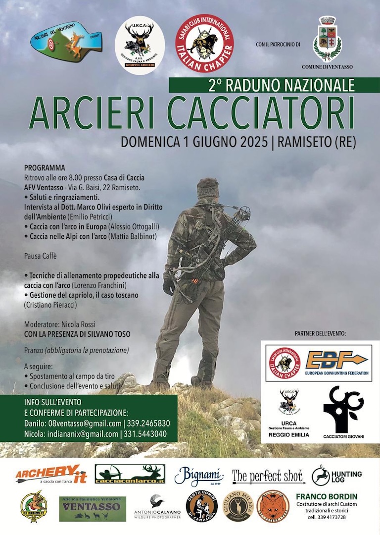 L'evento sarà ospitato dall’Azienza faunistico Venatoria ventasso di Ramiseto (RE)